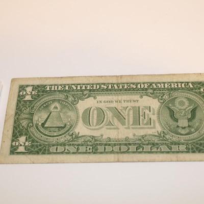 1957 B Blue Seal 1 Dollar Bill Silver Certificate