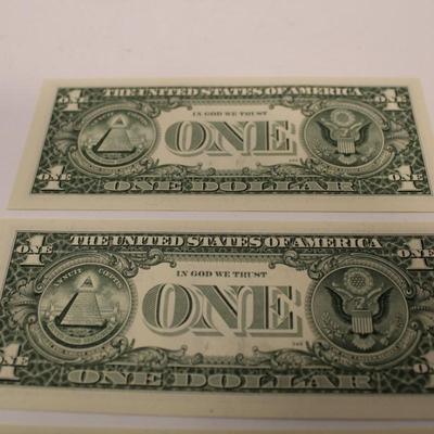 5 Consecutive 1995 1 Dollar Bills STAR NOTES
