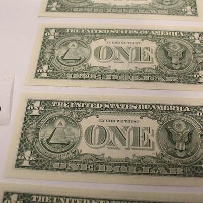 5 Consecutive 2003 1 Dollar Bills STAR NOTES