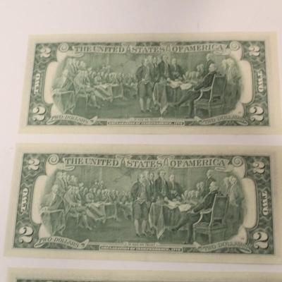 6 Consecutive 1976 2 Dollar Bills
