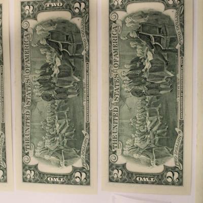 5 Consecutive 2003 2 Dollar Bills