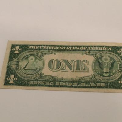 1935 C 1 Dollar Silver Certificate Error Note