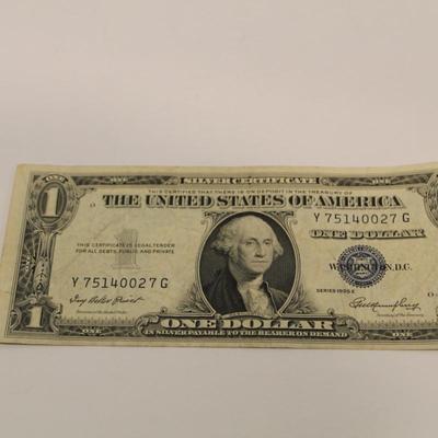 1935 E 1 Dollar Silver Certificate Error Note