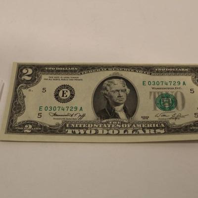 1976 2 Dollar Bill