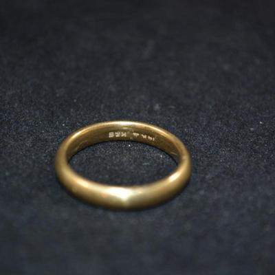 14k Gold Wedding Band Size 7, 4.8g