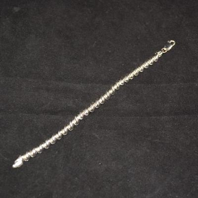 925 Sterling San Marco Bracelet 7.25â€, 9.7g