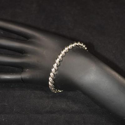925 Sterling San Marco Bracelet 7.25â€, 9.7g