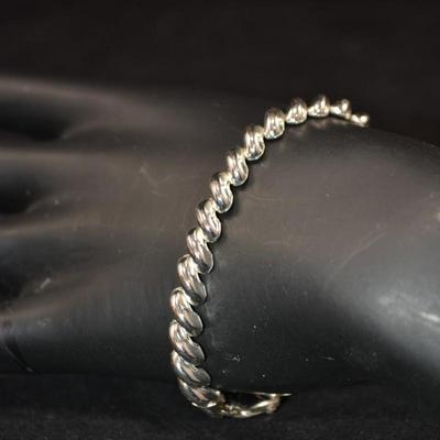 925 Sterling San Marco Bracelet 7.25â€, 9.7g