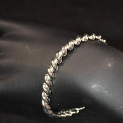 925 Sterling San Marco Bracelet 7.25â€, 9.7g