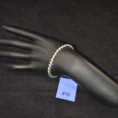 925 Sterling San Marco Bracelet 7.25â€, 9.7g