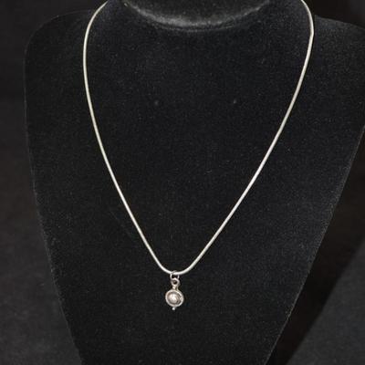 925 Serpentine Chain w/ 925 Sterling Pendant 16.5â€, 8.0g