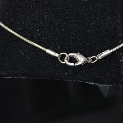 925 Serpentine Chain w/ 925 Sterling Pendant 16.5â€, 8.0g