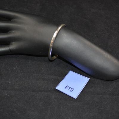 Simple 925 Sterling Cuff Bracelet 12.9g