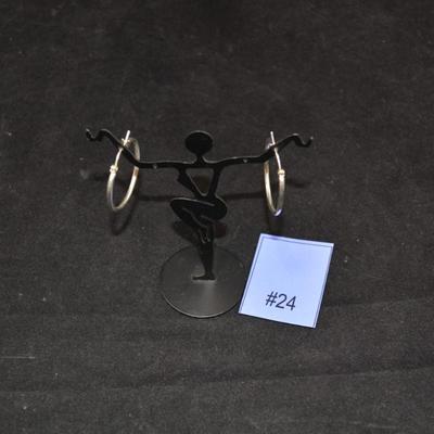 I.25 â€œ Sterling Silver Hoop Earrings 4.1g
