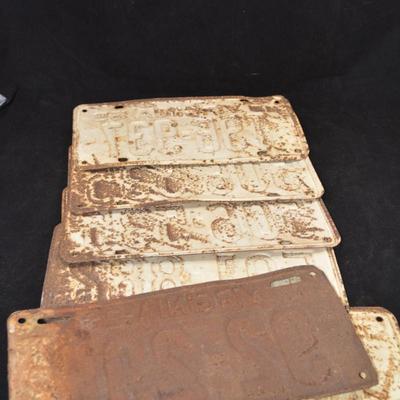 Lot of Very Vintage Virginia License Plates
