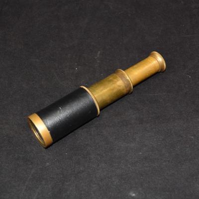 Vintage Small Vinyl Wrapped Brass Spy Scope 3â€