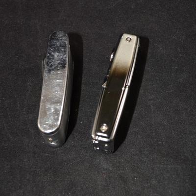 2 Cigar Lighters, One with Cigar Cutter