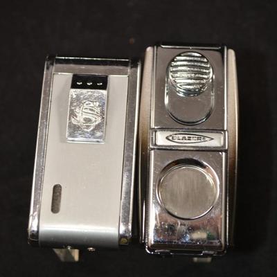 2 Cigar Lighters, One with Cigar Cutter