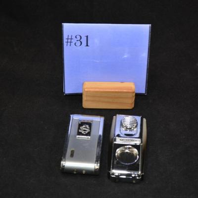 2 Cigar Lighters, One with Cigar Cutter
