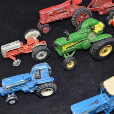 Lot of Vintage ERTL Die-Cast Tractors
