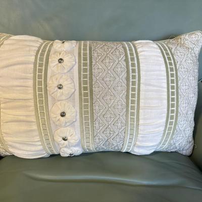Rectangular Decorative Embellished Pillow
