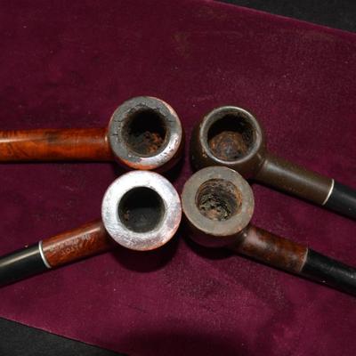 Set of 4 Vintage Tobacco Pipes
