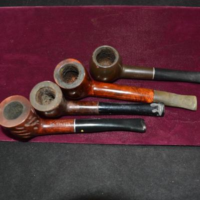 Set of 4 Vintage Tobacco Pipes