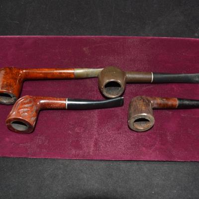 Set of 4 Vintage Tobacco Pipes