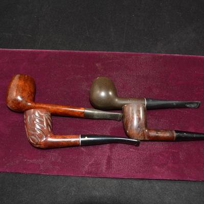 Set of 4 Vintage Tobacco Pipes