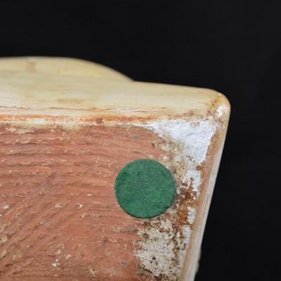 Antique/Vintage Plaster Girl Reading â€œStudioâ€ Advertising Piece 13â€x8â€x8â€