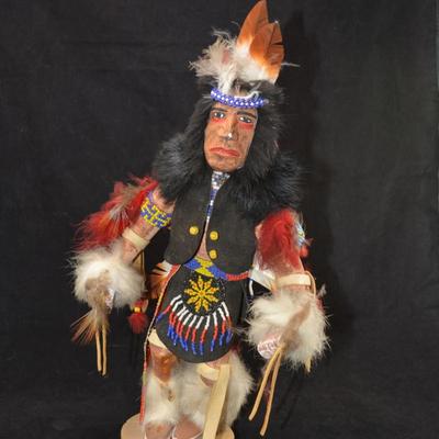 Vintage Bakabi Fancy Dancer Kachina Doll AS IS 15â€