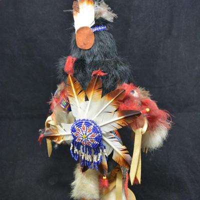 Vintage Bakabi Fancy Dancer Kachina Doll AS IS 15â€