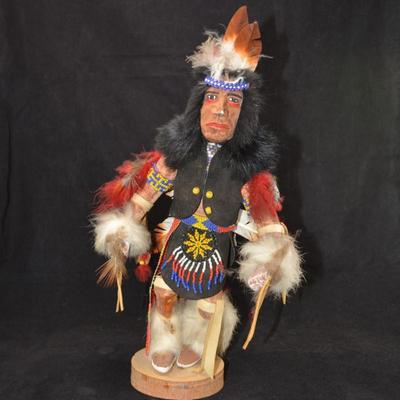 Vintage Bakabi Fancy Dancer Kachina Doll AS IS 15â€