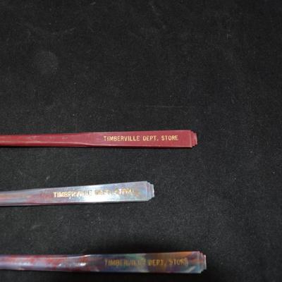 Vintage Timberville VA Dept. Store Soda Spoons