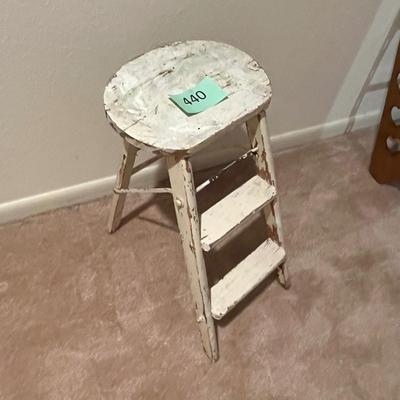 Antique step stool