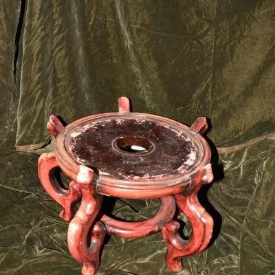 Large Vintage Chinoserie Planter w/ Stand AS IS, 20â€x 15â€