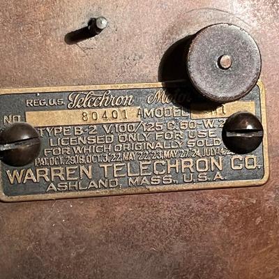 Telechron Tombstone shaped electric clock