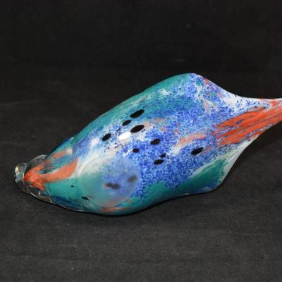 Vintage MURANO Art Glass Shell w/ Crack AS IS
