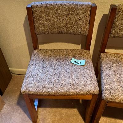 Set of 4 Butcher Block Chairs