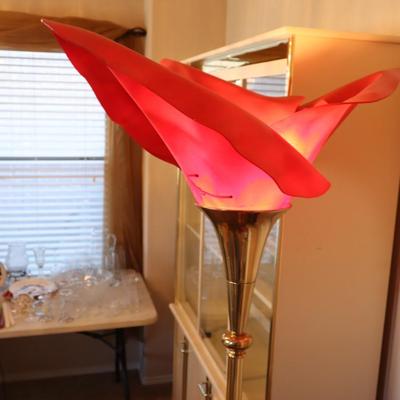 Vintage Rose Lamp - Repainted