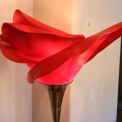 Vintage Rose Lamp - Repainted