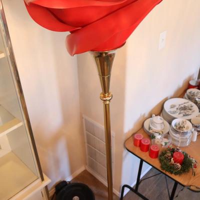 Vintage Rose Lamp - Repainted