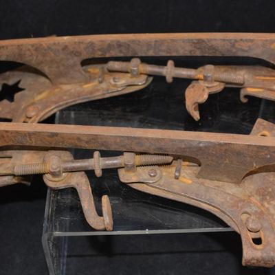 2 Pair of Antique/Vintage Clamp-On Ice-skates