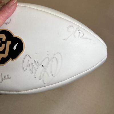 CU Buffs Autographed Football