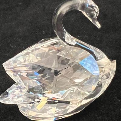 Murano, Swarovski, Kosta Boda & More Crystal Swan Figurines (O-RG)