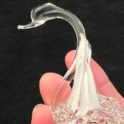 Murano, Swarovski, Kosta Boda & More Crystal Swan Figurines (O-RG)
