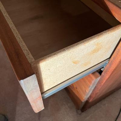 80s Butcher block style 3 drawer chest