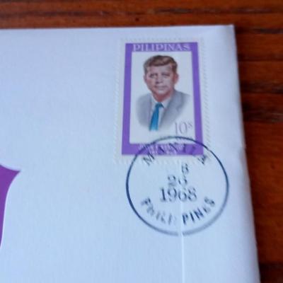 LOT 122 FIRST DAY COVER STAMP AND COIN FROM THE PHILIPPINES