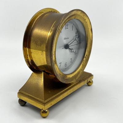 N256 Vintage Chelsea Brass Desk Clock
