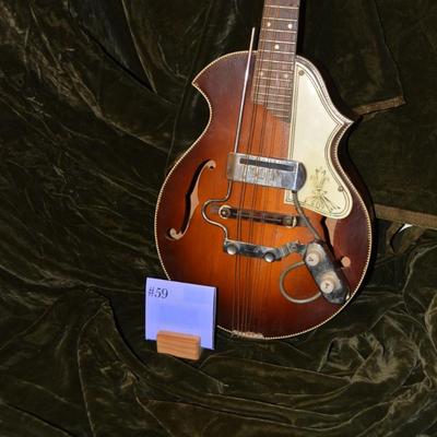 Vintage Silvertone Sunburst Mandolin w/ KENT WC-16 Removable Pick Up